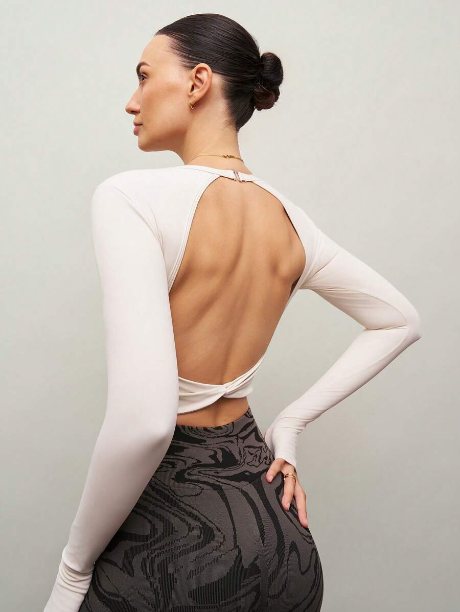 Camiseta Cropped Manga Longa Gabi