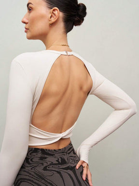 Camiseta Cropped Manga Longa Gabi