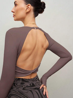Camiseta Cropped Manga Longa Gabi
