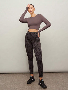 Camiseta Cropped Manga Longa Gabi