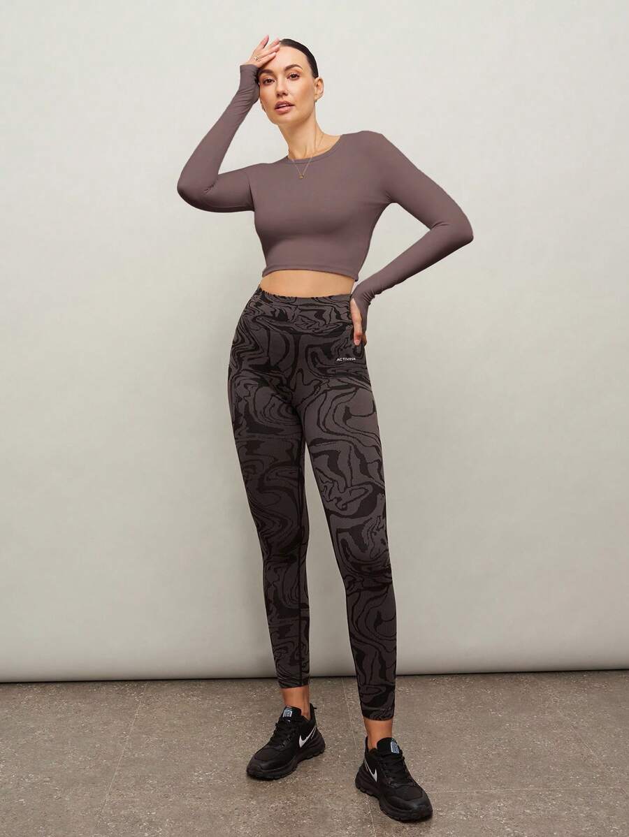 Camiseta Cropped Manga Longa Gabi