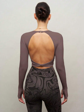 Camiseta Cropped Manga Longa Gabi